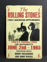 Rusty Blechschild-ROLLING STONES-FIRST A - 30 x 40 cm