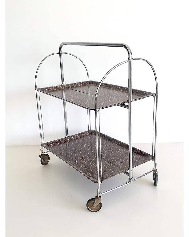 Servierwagen: Desserte pliable Gerlinol - Vintage Servierwagen – Gebraucht aus Savièse von KITATORI.ch