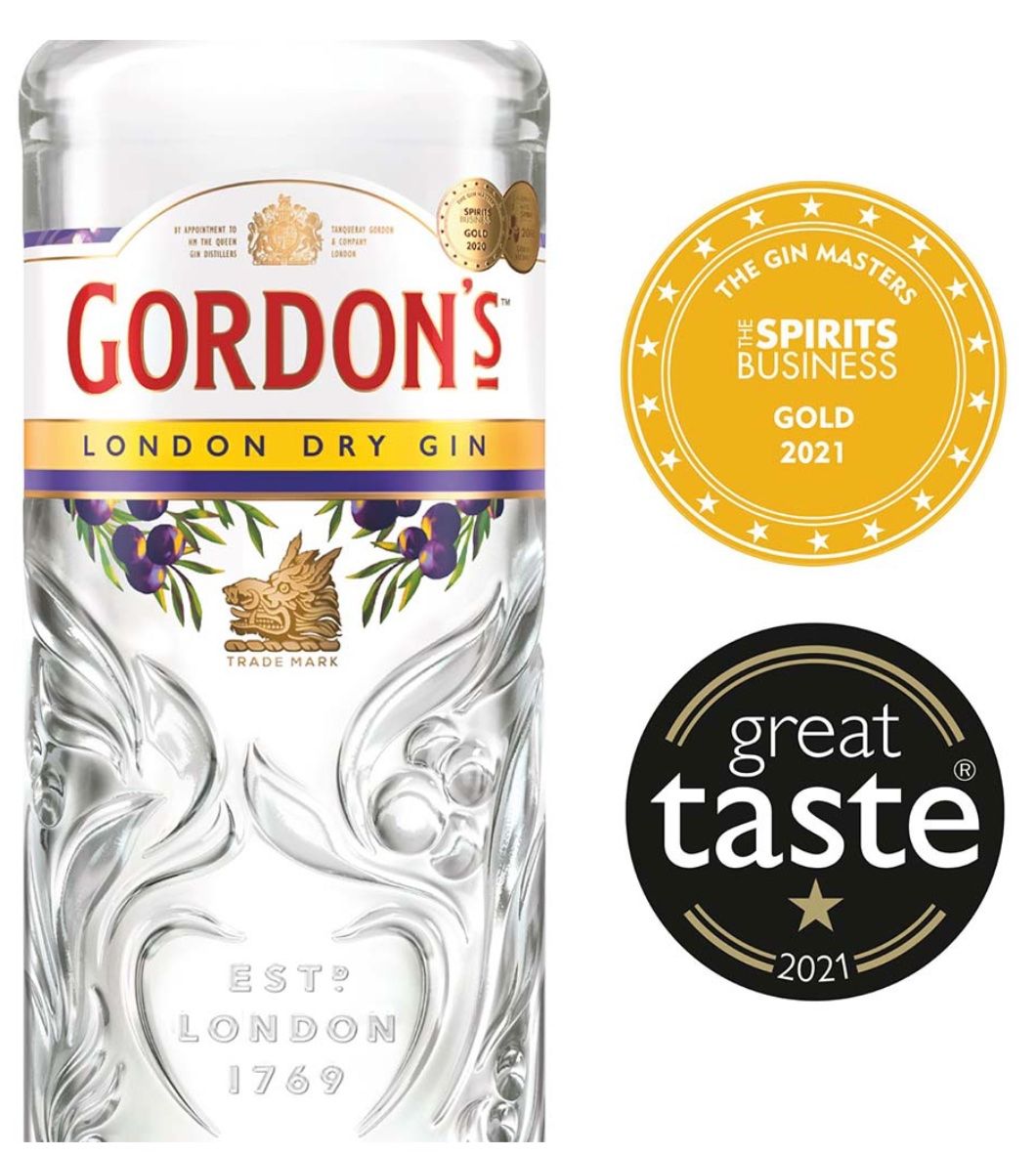 Bevande alcoliche: Gordon's London Dry Gin 37,5% Vol – Nuovo (secondo la descrizione) da Bülach venduto da RockBottomOffTheRamp 3