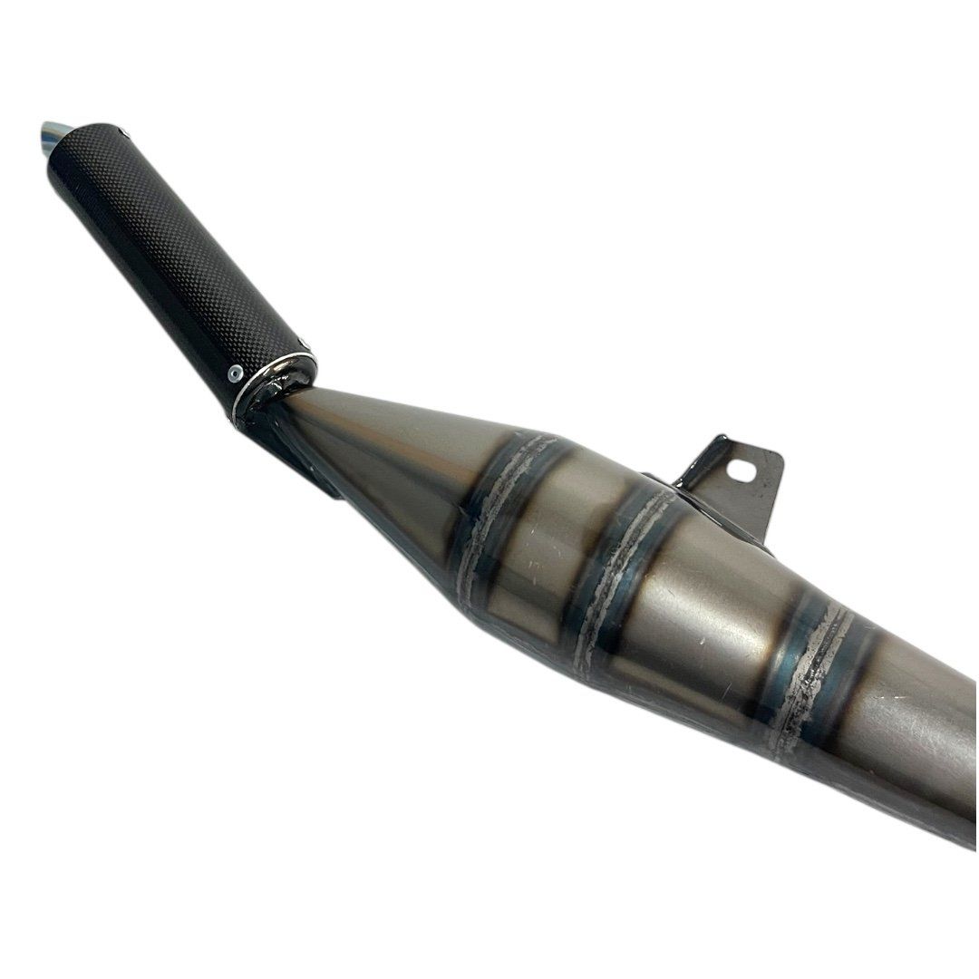 Piaggio Mofas: Simonini Auspuff Thunder 22mm Piaggio Ciao Carbon – Neu und originalverpackt aus Hallau von mofaplus 1