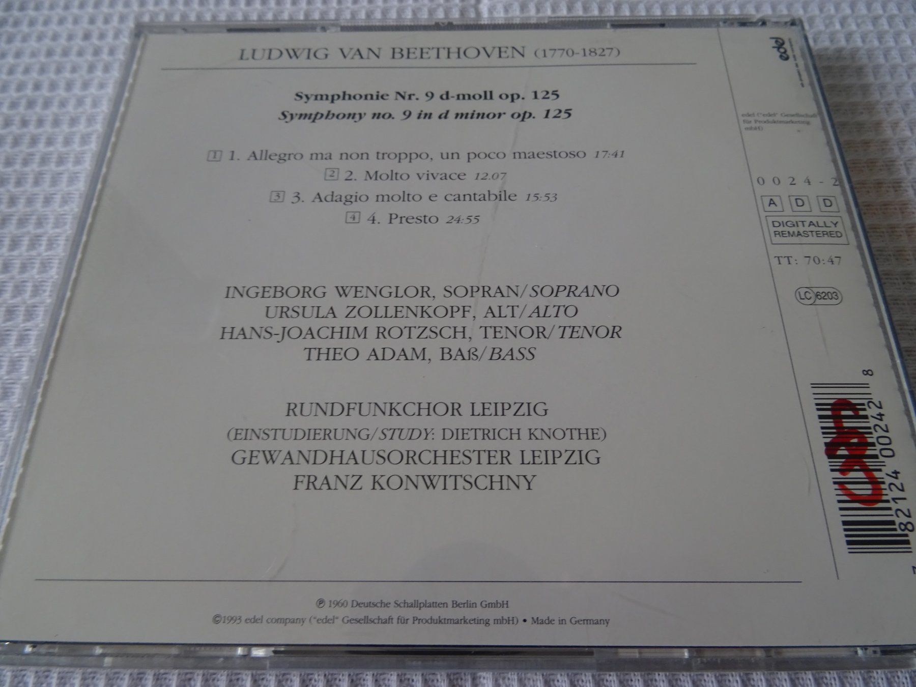 CD: Beethoven, Sinfonie Nr.9 – Usato da Bilten venduto da Bora3 1