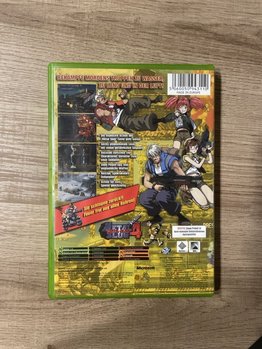 Giochi: Metal Slug 4 Xbox – Usato da Hagendorn venduto da masterchieff 1