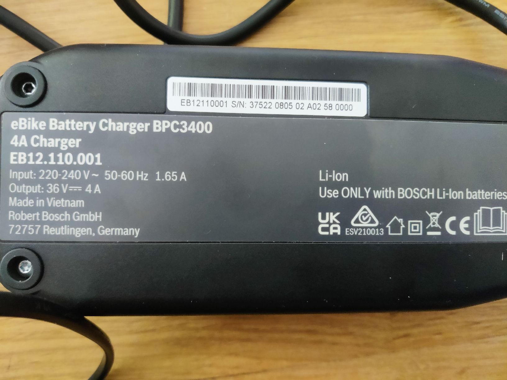 Bosch Caricabatterie: Chargeur e-bike Bosch BPC3400 – Usato da Renens VD venduto da Olator 1
