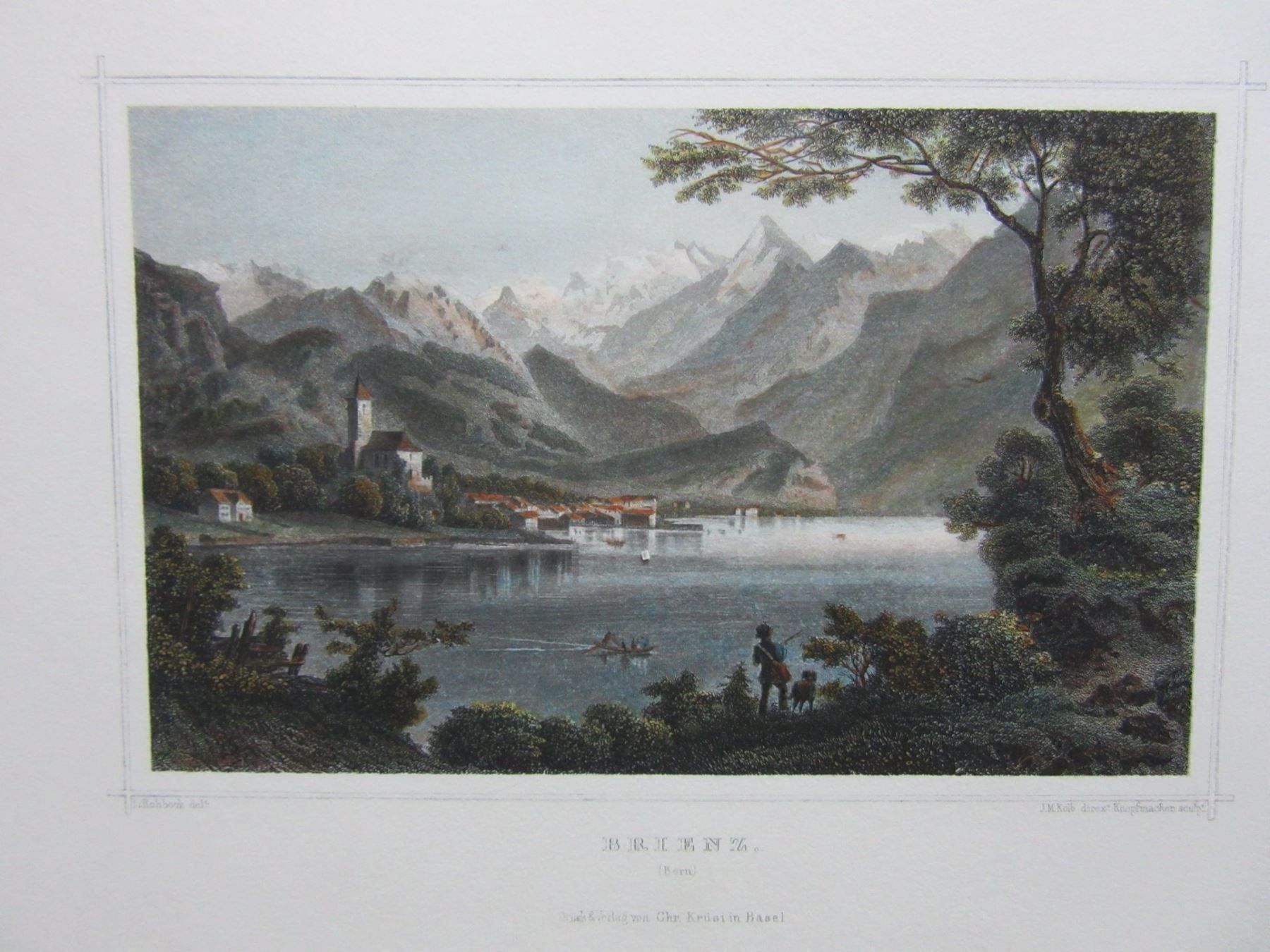Stiche: BRIENZ KOLORIERT STAHLSTICH – Gebraucht aus Gersau von grafik-kunst 1