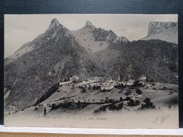 Alte Ansichtskarte Gruyère, J.J.1689, Freiburger Alpen, 1905