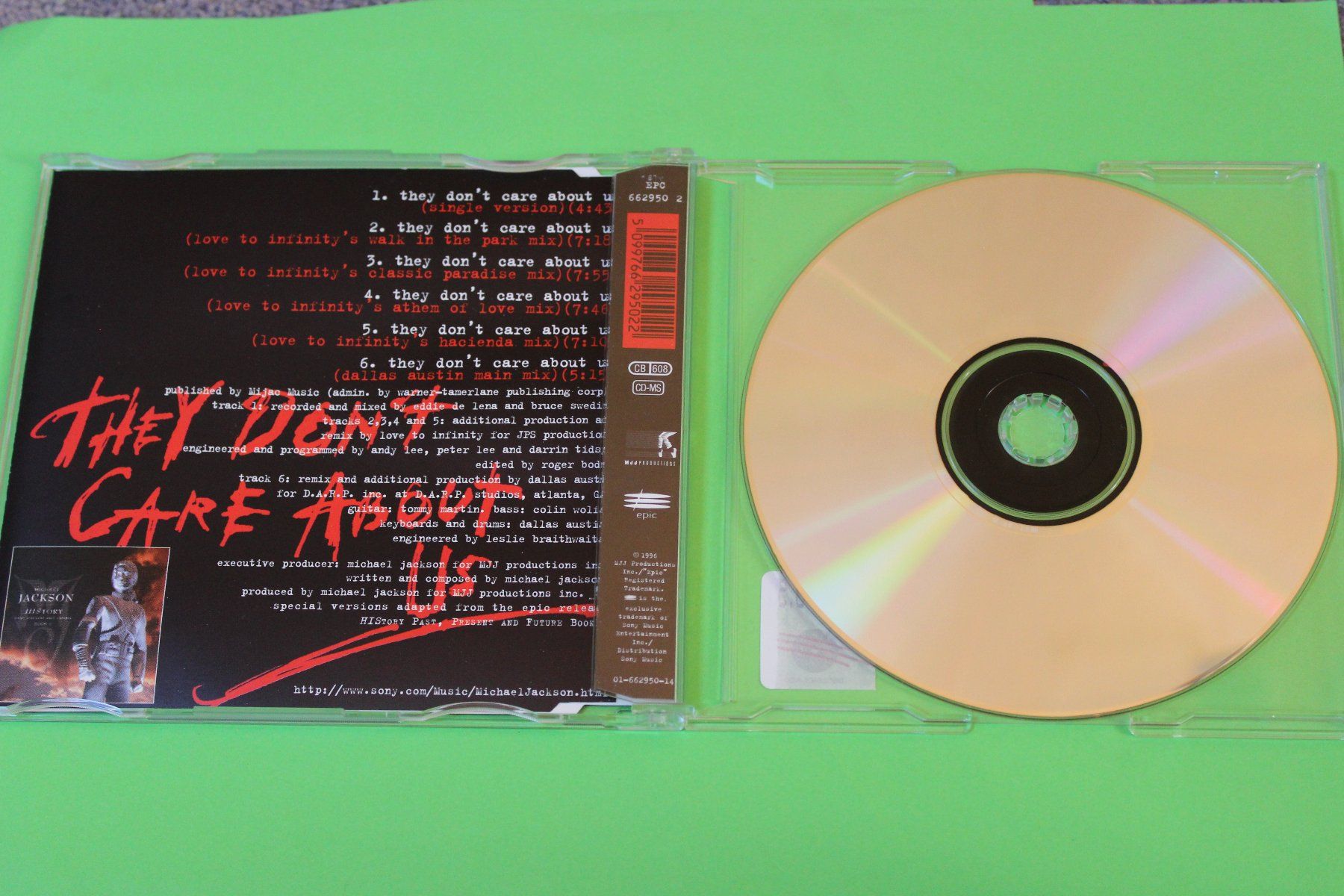 CD: Michael Jackson - They don't care about us 1996 Maxi-CD – Usato da Tübach venduto da JamesStone 3