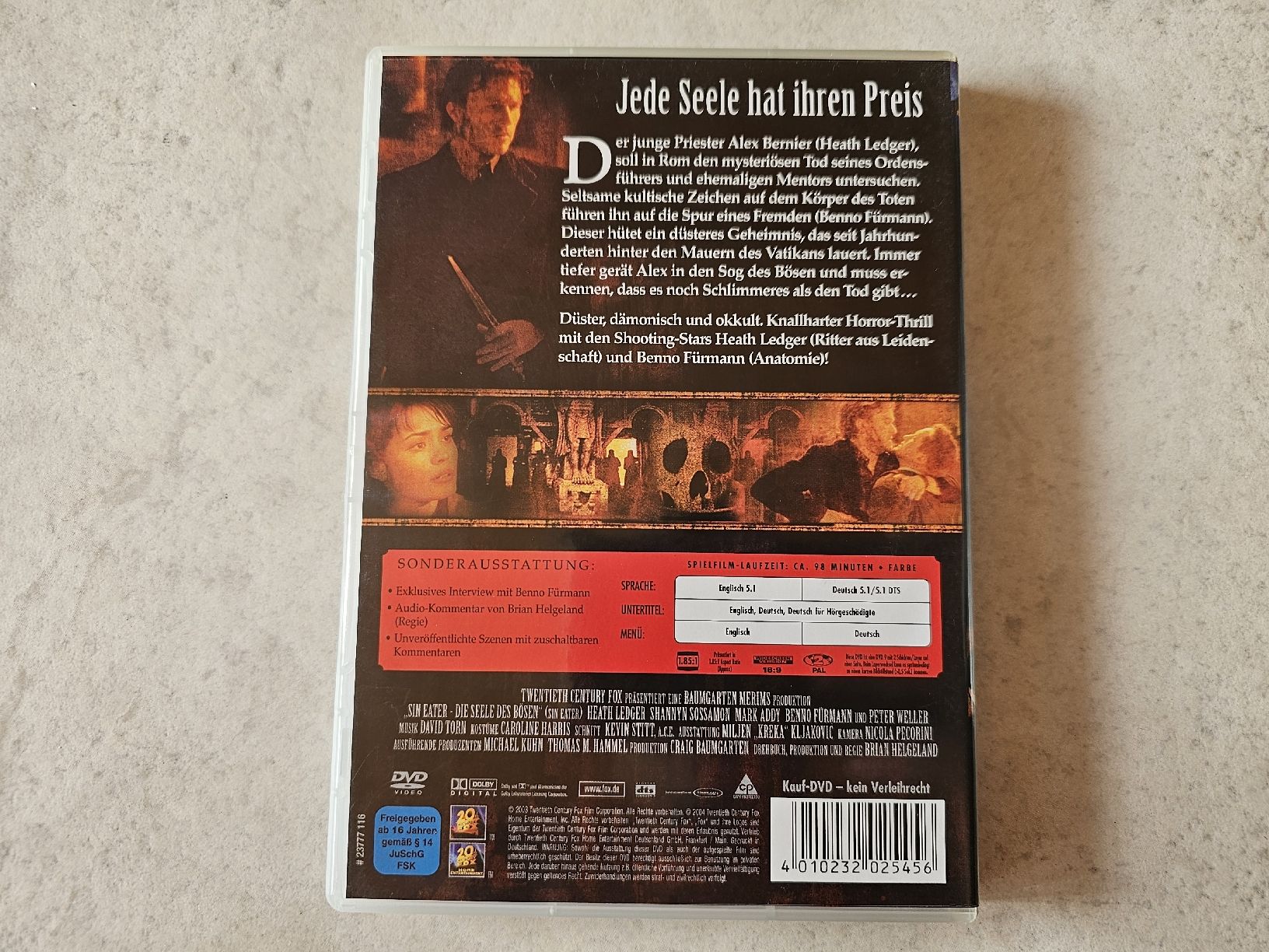 Tutti i DVDs: Sin Eater  -  Die Seele des Bösen – Usato da Schneisingen venduto da backstore24 1