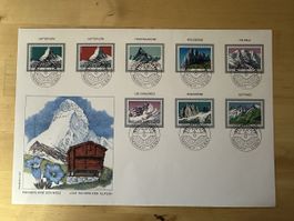 Schweizer Briefmarken-Satz Panorama 77