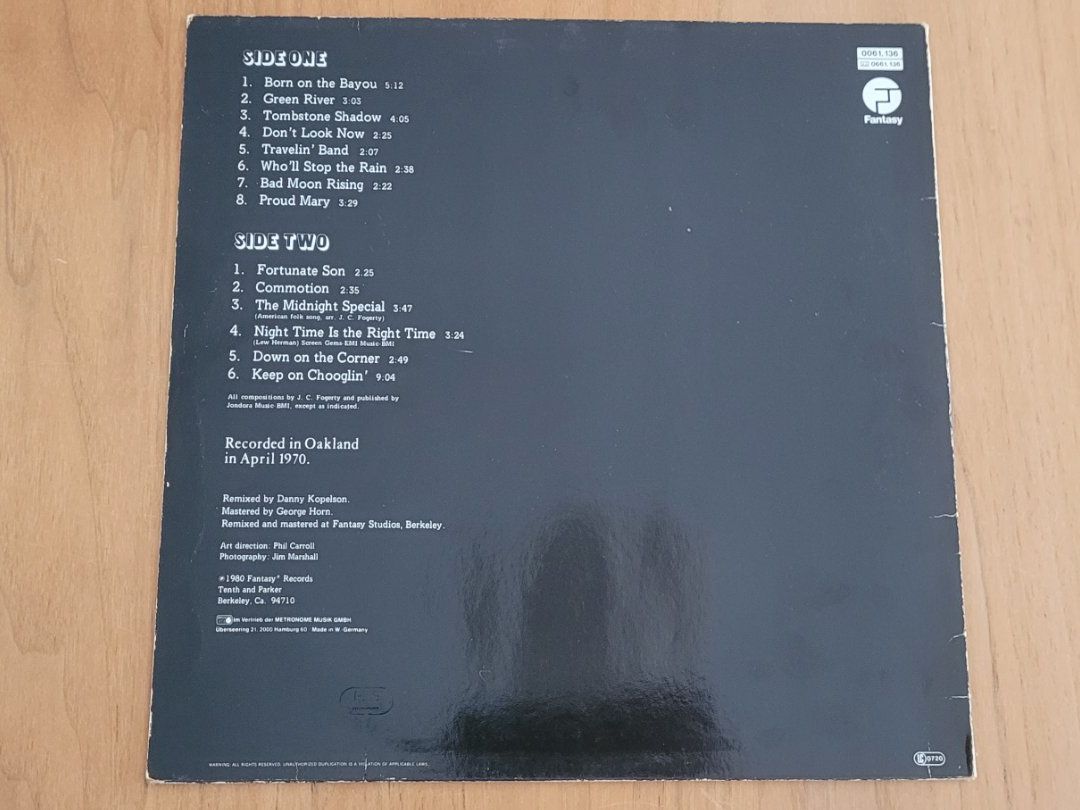 Schallplatten: LP  Creedence Clearwater Revival – Gebraucht aus Martigny von MZ-67 1