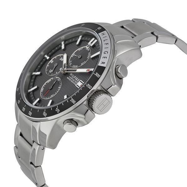 Tommy Hilfiger Orologi: TOMMY HILFIGER ORIGINALE - JACE BLACK DIAL MEN'S - NEW !!!!! – Nuovo e nell'imballaggio originale da Epalinges venduto da dream-watch 2