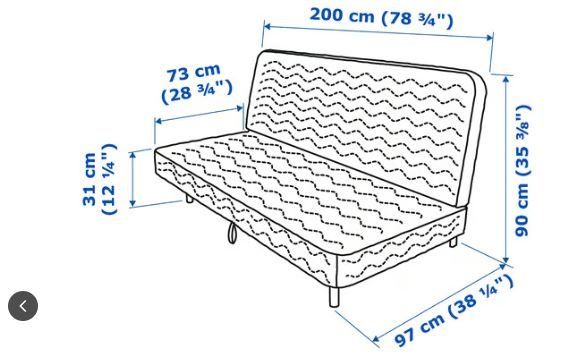 Ikea Divani: IKEA NYHAMN 3 seat sofa bed, grey – Nuovo (secondo la descrizione) da Lausanne venduto da gri_gbr2 2