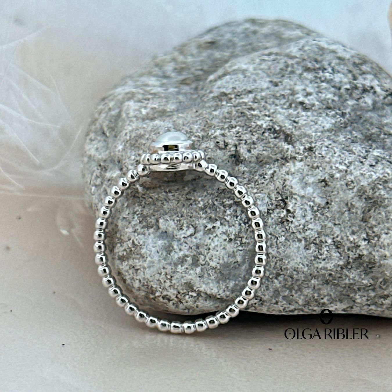 Olga Ribler Ringe: Bubble-Ring mit Süsswasserperle – Sterling Silber 925 Gr 54 – Neu (gemäss Beschreibung) aus Luzern von byolgaribleroutlet 4