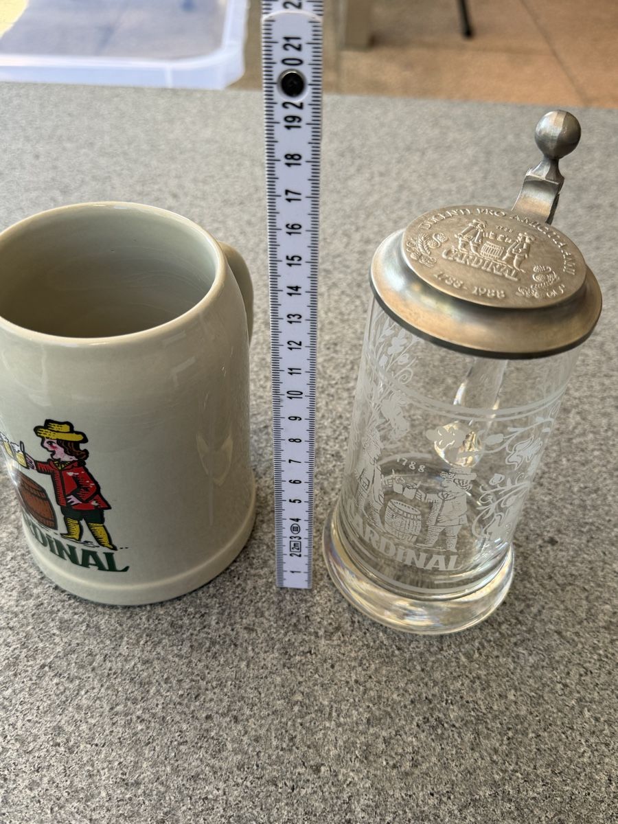 Cardinal Gläser: Cardinal Bier Humpen Set  – Gebraucht aus Deitingen von Himhip 6