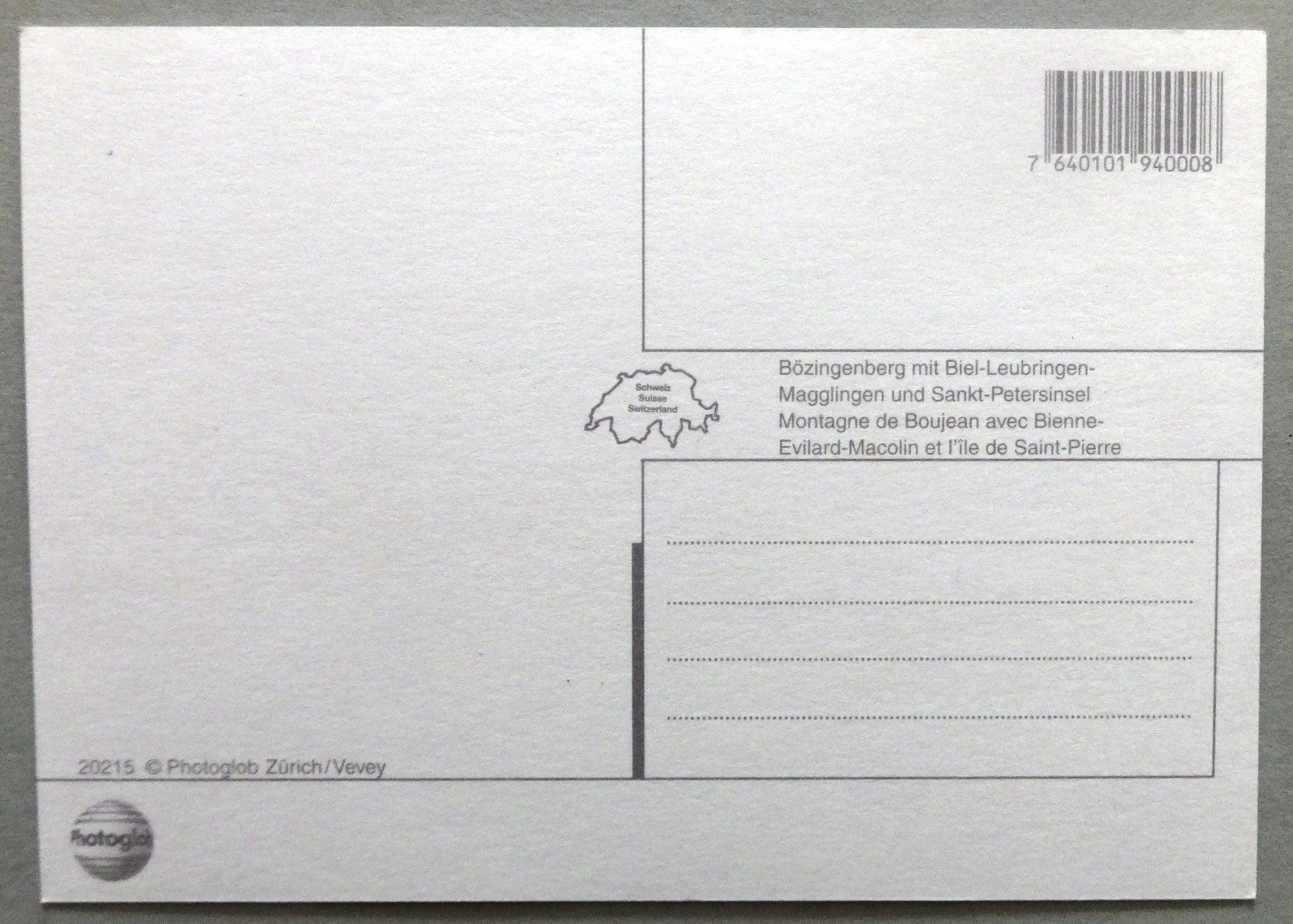 Cartoline postali: Bözingenberg mit Biel-Leubringen, Magglingen – Usato da Fétigny venduto da Billy2miny 1