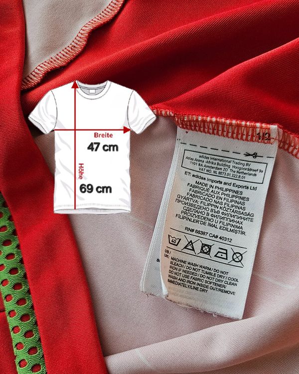 Adidas Maillots de corps & Pantalons: Trikot Wales adidas Grösse S Fussball – D'occasion à Niederrohrdorf par United-Village-Trade 6