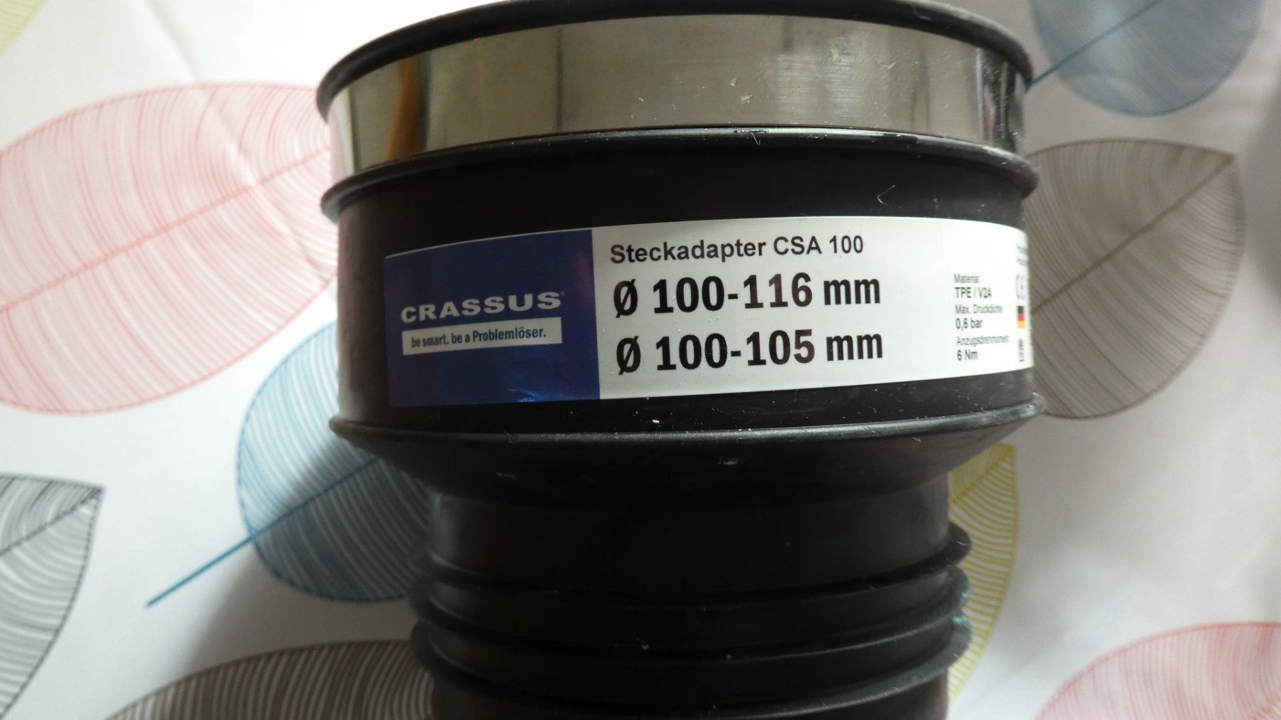 WC: Crassus Steckadapter "CSA 100" Sanitär Abfluss – Nuovo (secondo la descrizione) da Lausen venduto da Vectrex1 1