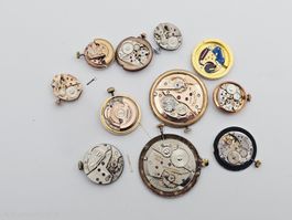 Konvolut Omega Enicar Zenith AS 1525 Certina Werke
