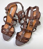 Geox Sandalen Leder dunkelbraun Grösse 37