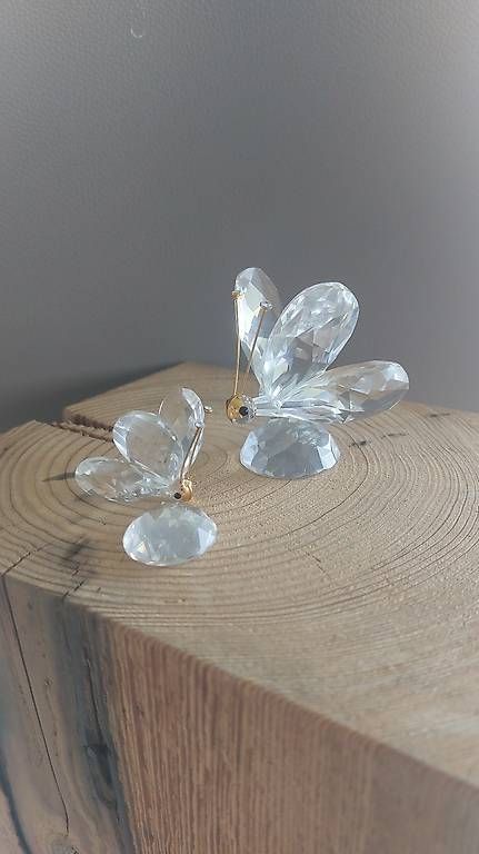 Swarovski Statuette: Swarovski Kristallfiguren Schmetterling – Usato da Altendorf venduto da dasu2 3