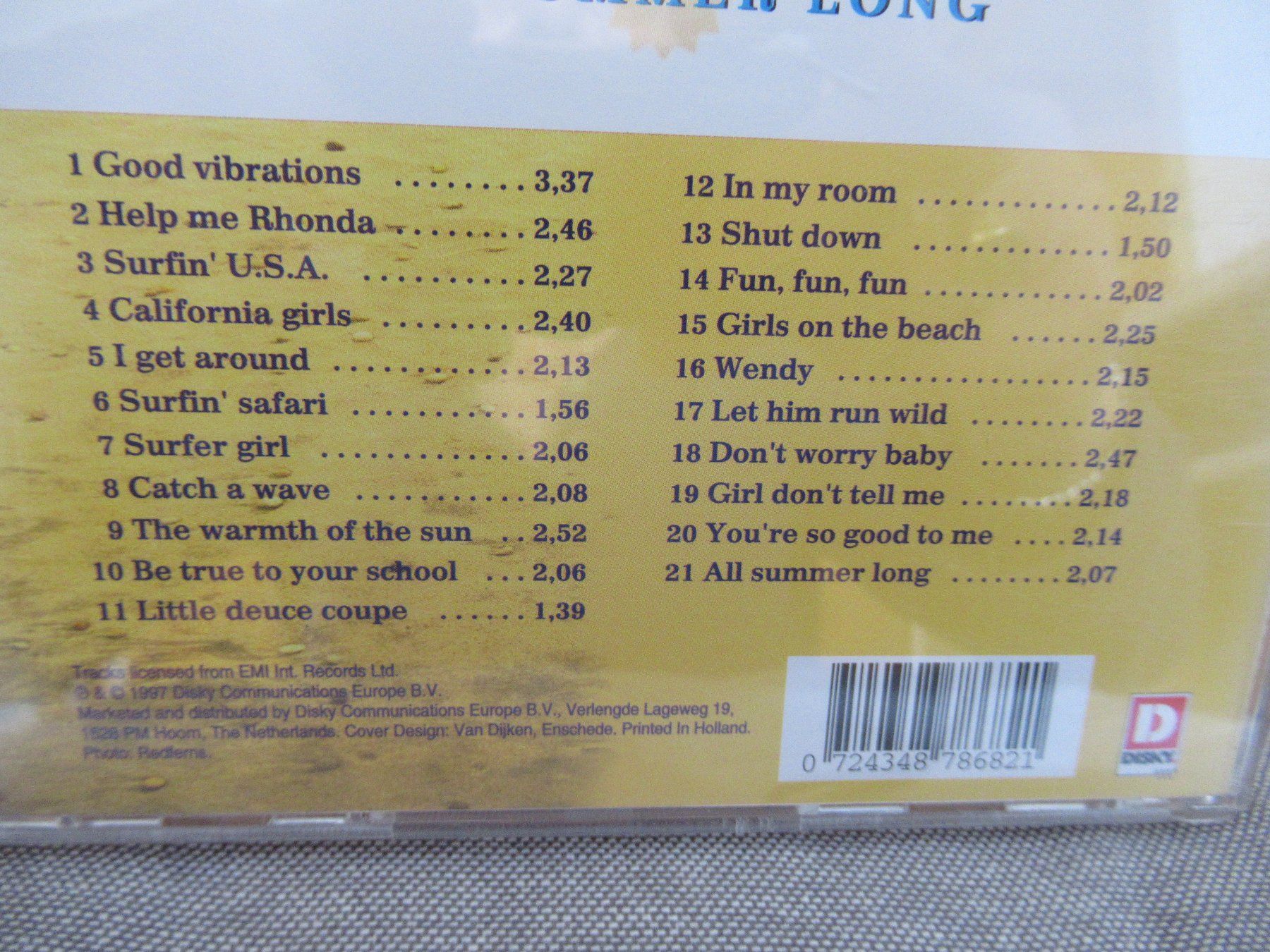 CD: THE BEACH BOYS - ALL SUMMER LONG – Usato da Grône venduto da Mire01 1