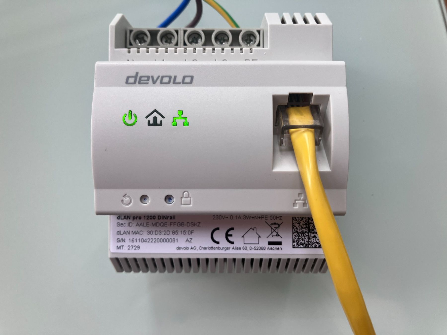 Devolo Unità & Adattatore: Devolo dLAN pro 1200 DINrail Powerline HomePlug AV-Standard – Usato da Geroldswil venduto da Ronco7