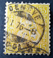 10-1-1 Helvétie assise oblitéré 1876. Réf.39. Cote 60.-