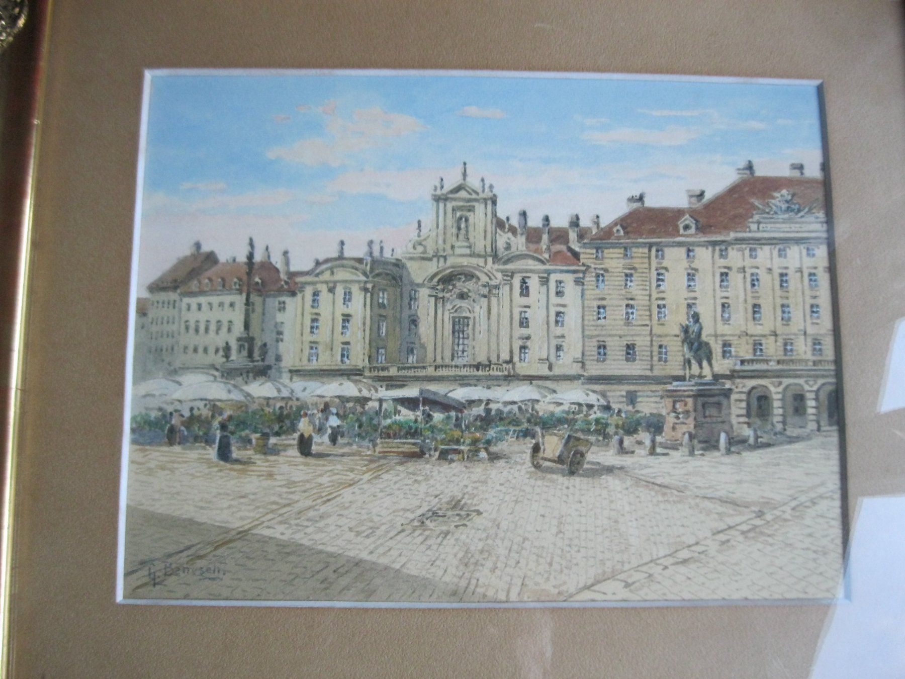 Dipinti: AQUARELL  VON  G.  BENESCH – Usato da Männedorf venduto da Andreas2002 1