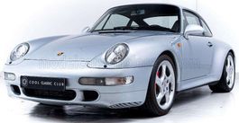 PORSCHE 993 CARRERA 4S COUPE 1995 silver CON VETRINA 1/8 NEU
