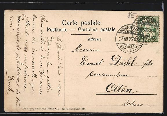 Cartoline postali: Interlaken, Brienzerseepromende mit Blic – Usato da Berlin venduto da bartko-reher 1