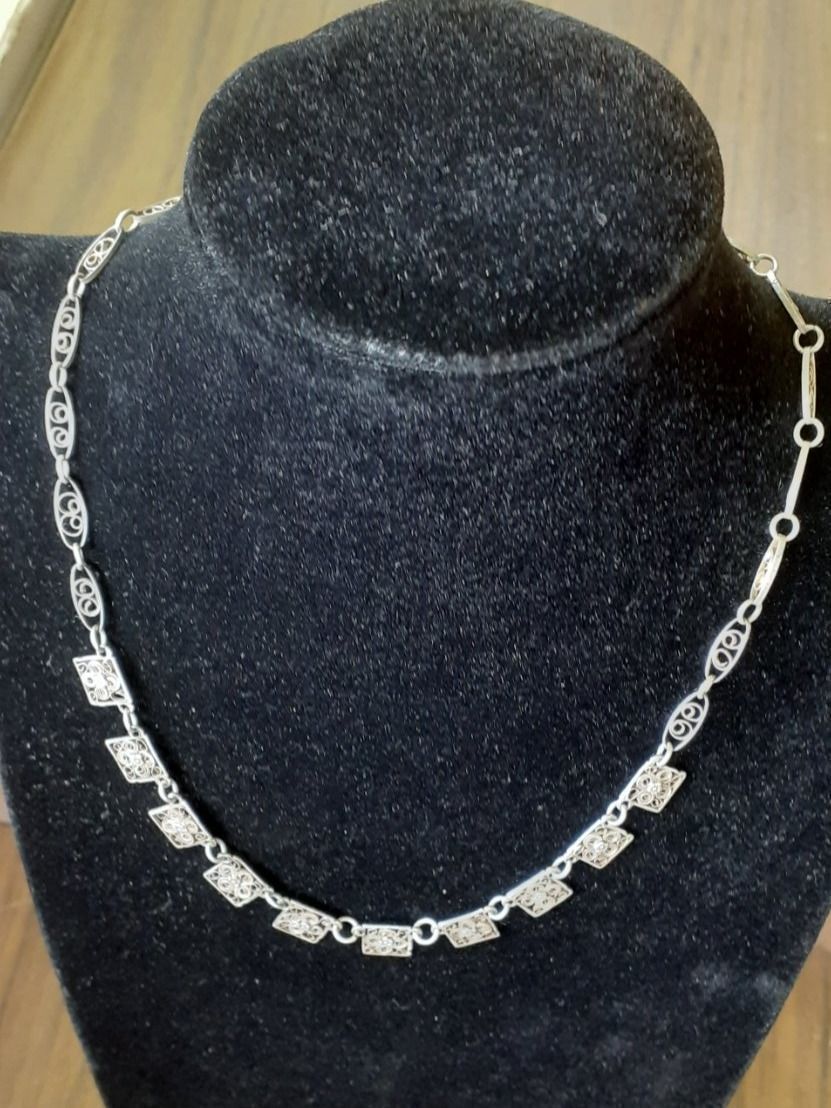 Catenine: Kette antik Silber – Usato da Mörschwil venduto da antiksalon 1