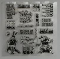 Silikonstempel Fröhliche Ostern überall