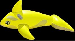 Aufblasbares Orca RideOn Schwimmtier „Gelb“ in OVP