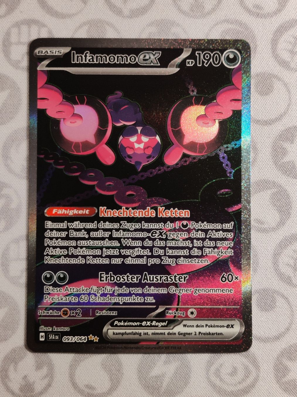 Pokémon Carte collezionabili: Infamomo ex SFA 093/064 DE – Nuovo (secondo la descrizione) da Steffisburg venduto da HMStufi