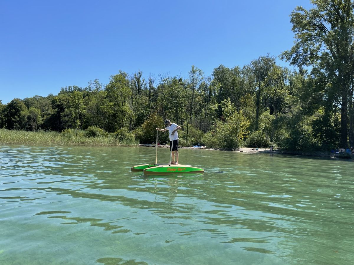 Surfboards & Schwimmbrette: Neuwertiges Stand Up Training Gerät - Katamaran ! – Gebraucht aus Grellingen von Marcellus 5