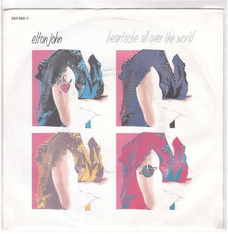 Dischi in vinile: Elton John  --  Heartache all over the world  Single7 – Usato da Rheinau venduto da asteng