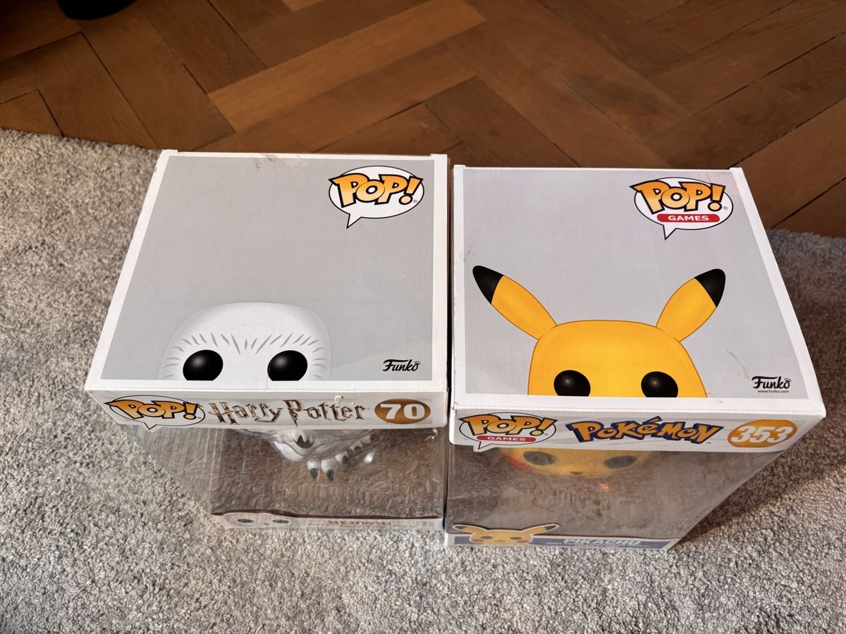 Funko Statuette: Two big funko pops,pikachu and hedwig – Usato da Ascona venduto da ElfieLove 1