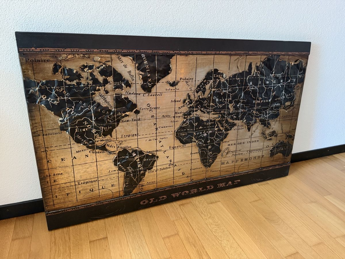 Dipinti: Wandbild Old World Map – Nuovo (secondo la descrizione) da Neukirch (Egnach) venduto da raemskii