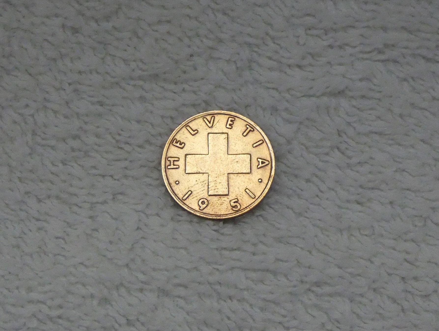Tutti le monete: 1 centime/rappen 1951 – Usato da Nyon venduto da Ilmi09 1