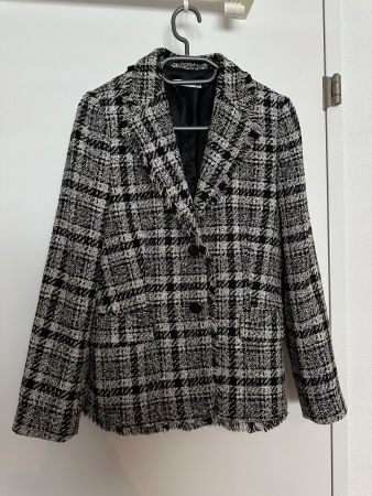 Chanel Stil Mango Suit Woll-Tweed Blazer - XS & S - wie NEU!