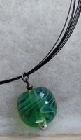 Kette mit Anhänger, Jena-Glas