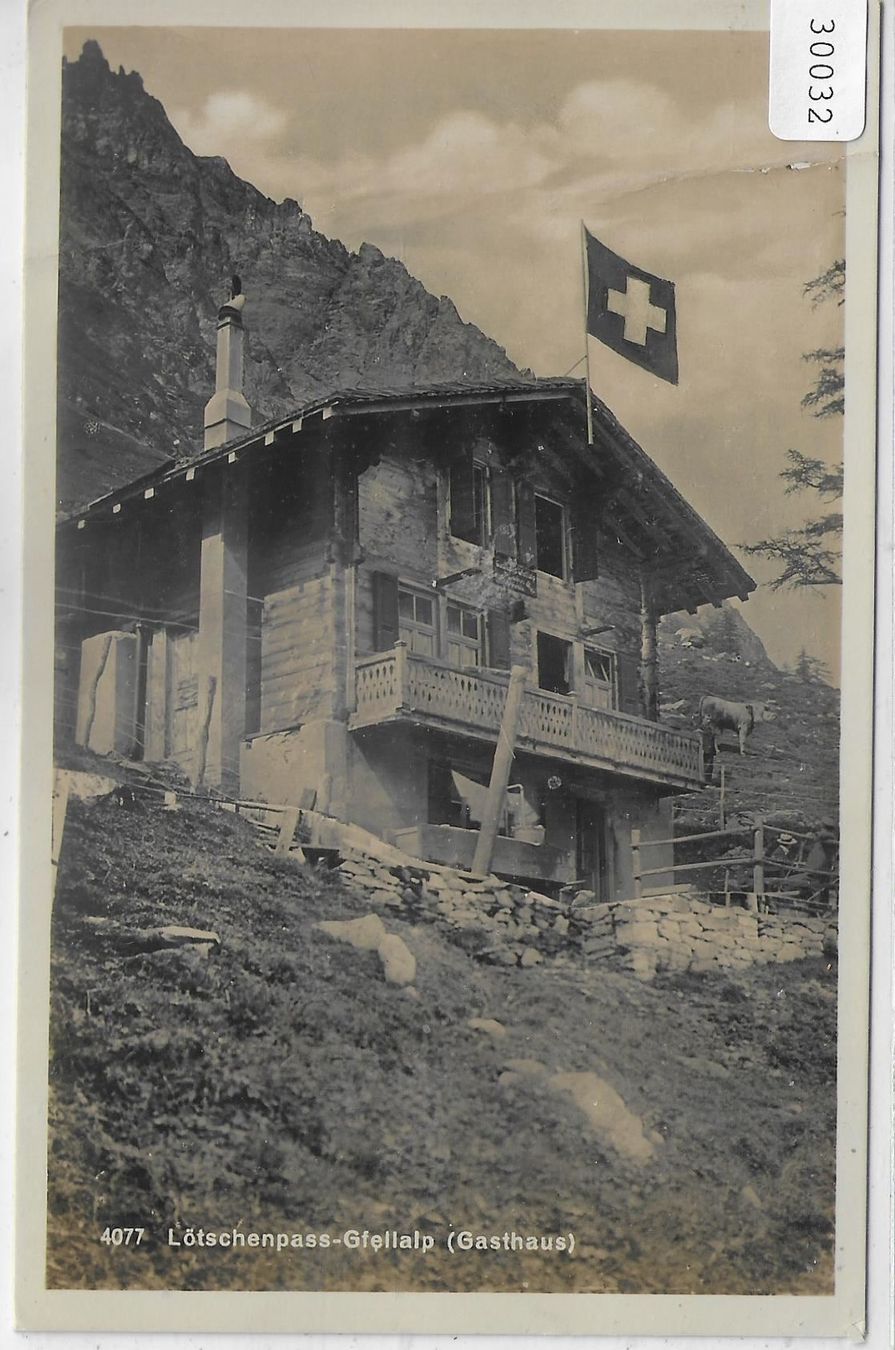 Cartoline postali: Lötschenpass-Gfellalp (Gasthaus) – Usato da Ettingen venduto da Kartenplanet