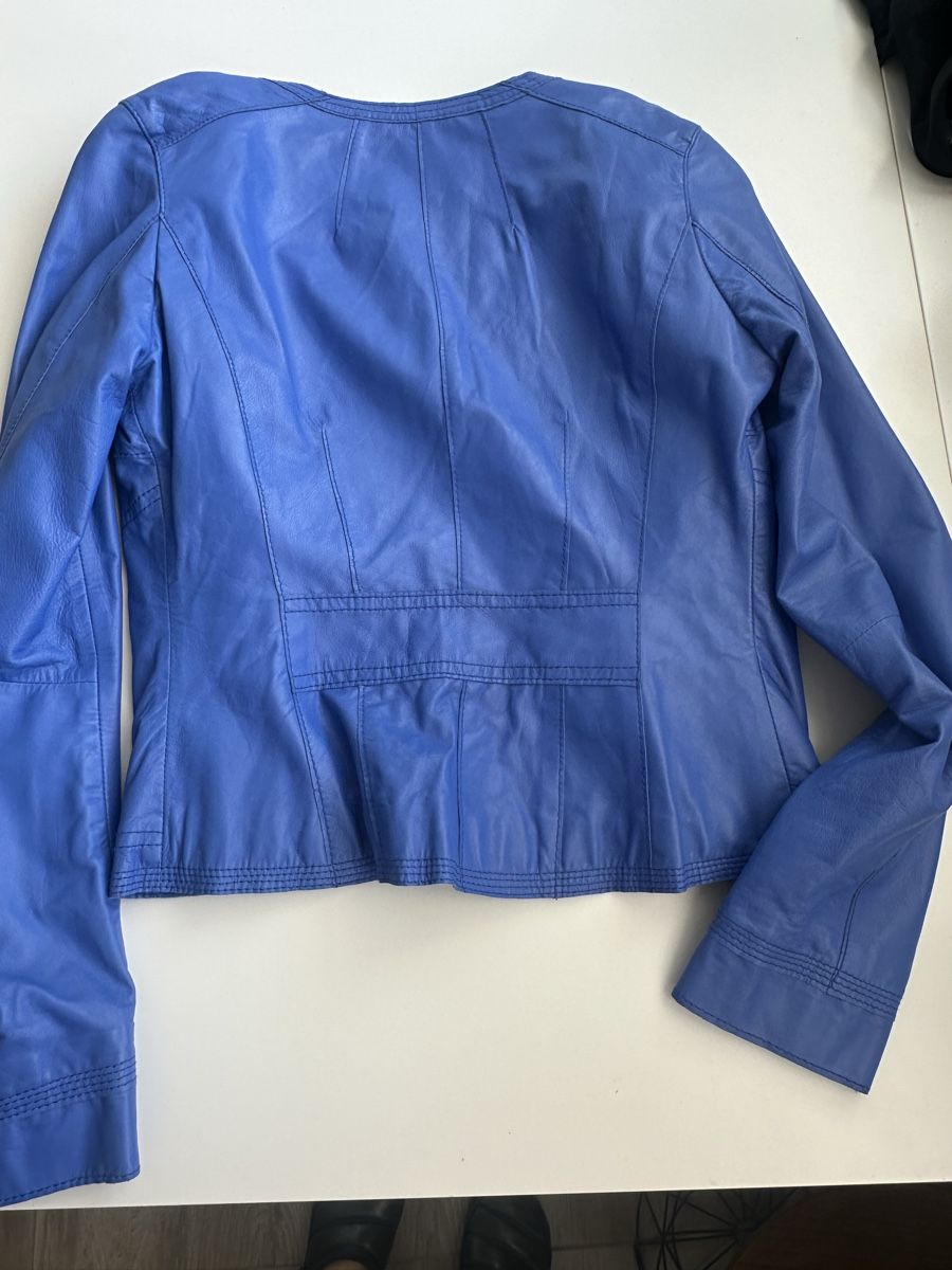 Morgan Giacche: Morgan de Toi Leather Jacket, Size S, blue – Usato da Vevey venduto da ledidream 3