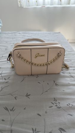 Guess Handtasche Damen Rosa Gold Umhängetasche