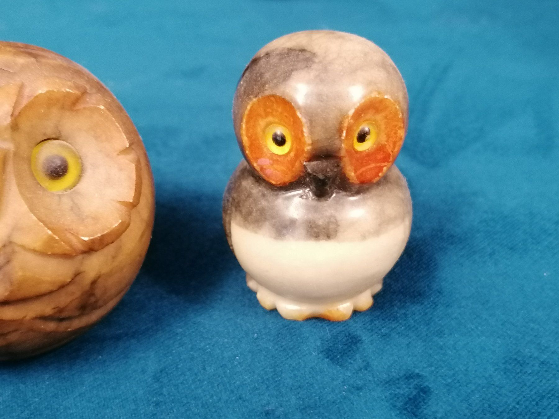 Figurines: Alabaster Figuren - 2 Eulen – D'occasion à Basel par vintagecollector 2