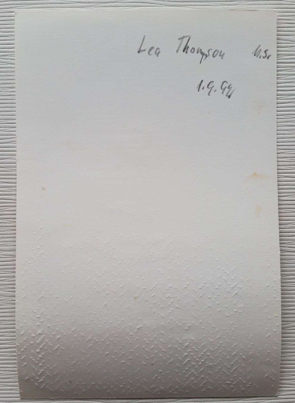 Autografi: Lea Thompson, signiertes Original-Autogramm, 1992 – Usato da Oberriet SG venduto da Manick 1