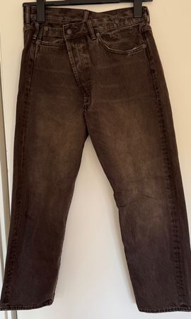 R13 Crossover Jean, Vintage Chocolate Brown