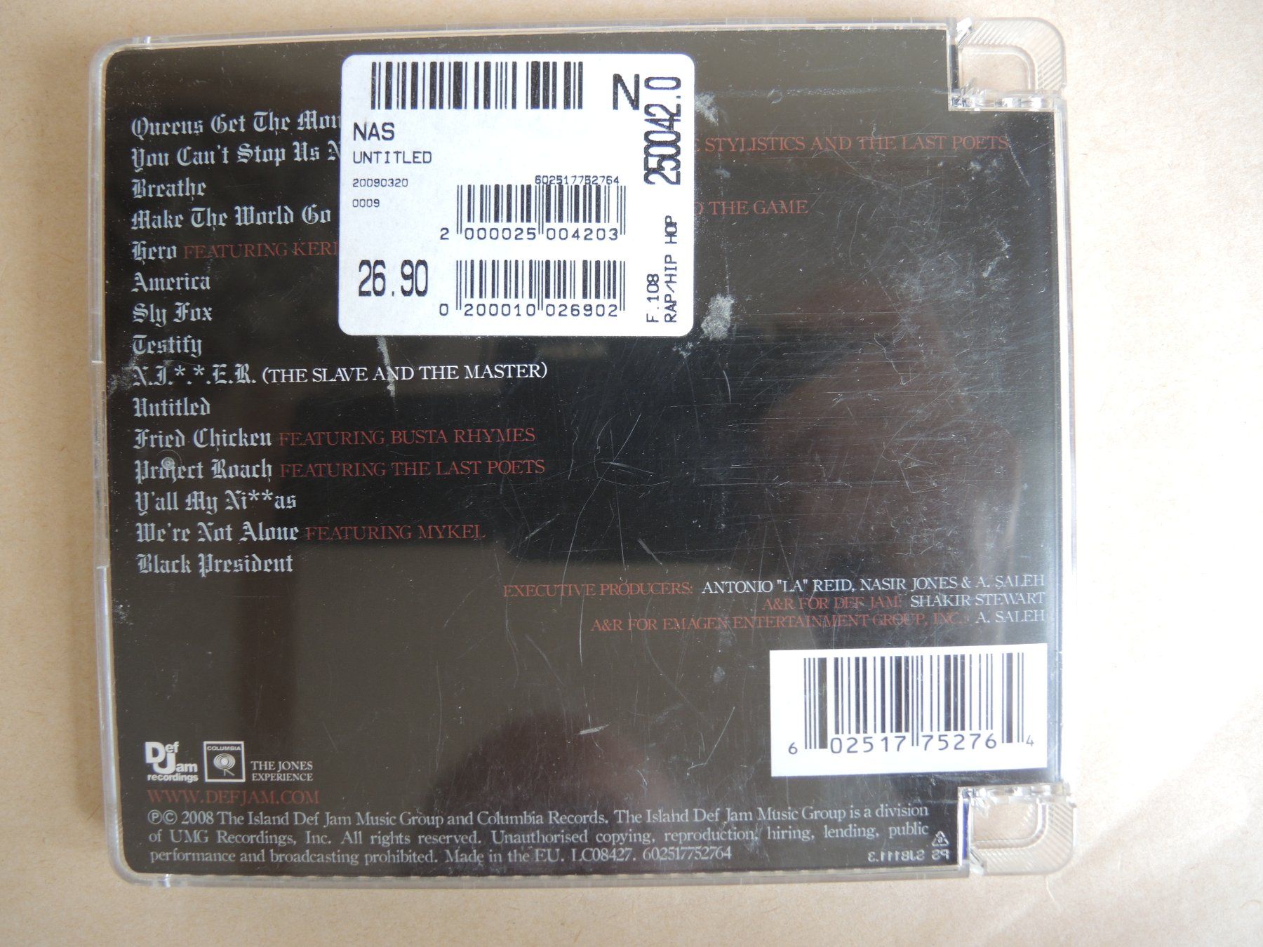CDs: Nas - Def Jam - Untitled  -  Hip Hop Rap – Gebraucht aus Rorschach von maeck8 2