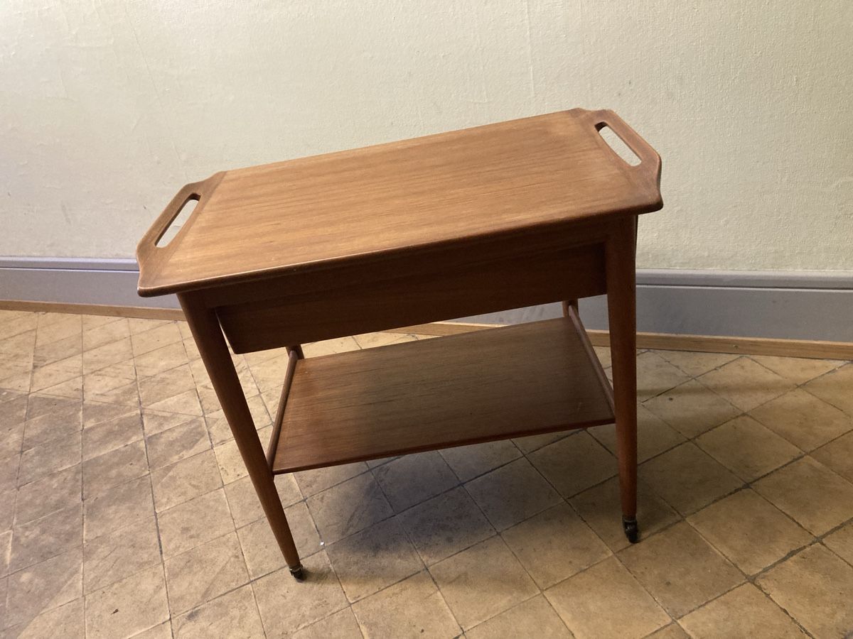 Carrelli di servizio: Trolly Servierwagen Teak Danish Design Mid Century – Usato da liestal venduto da Nshana 5