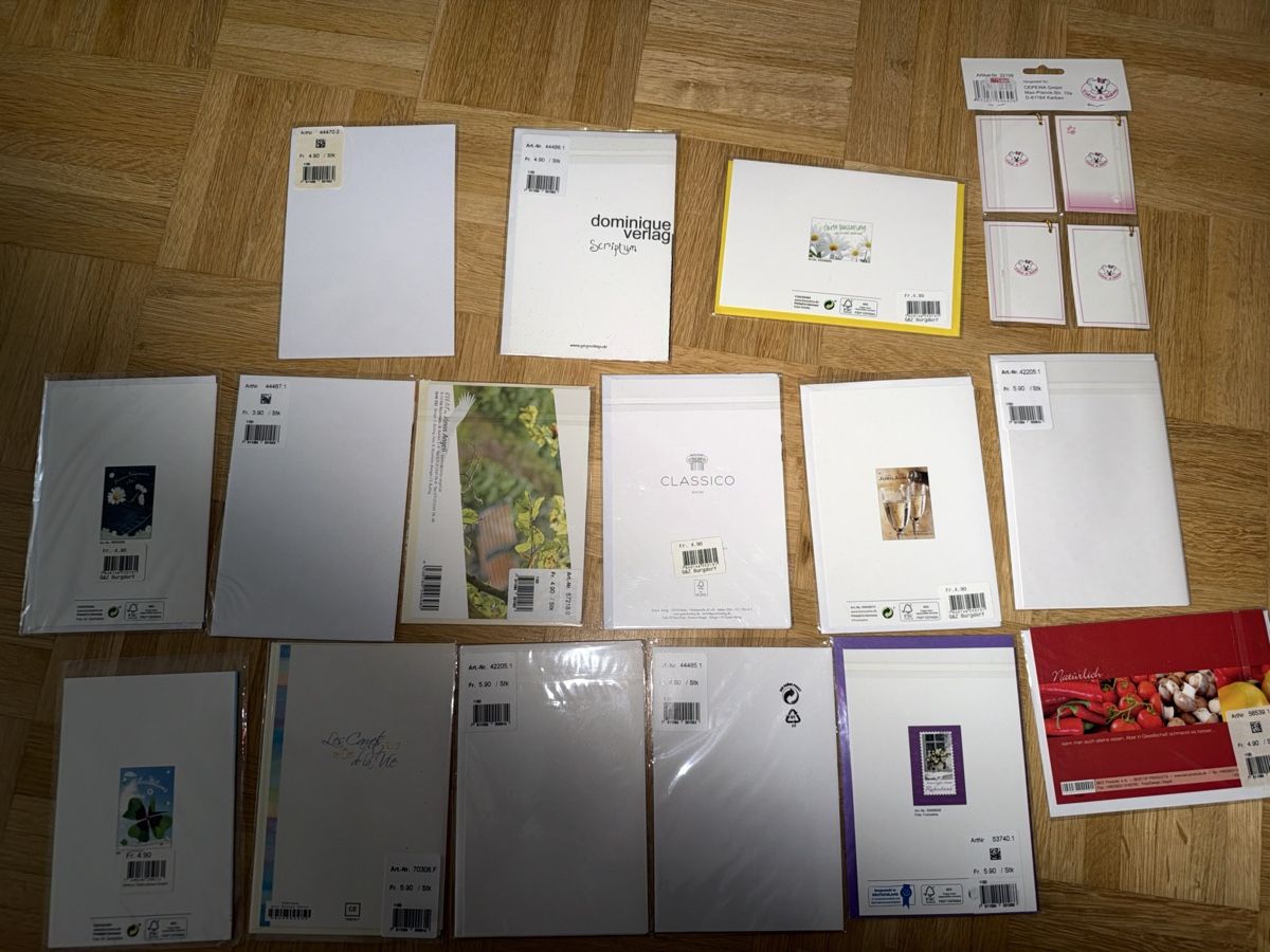 Cartes: Karten diverse Anlässe neu – Neuf avec emballage d'origine à Biel/Bienne par Peeeep10 4