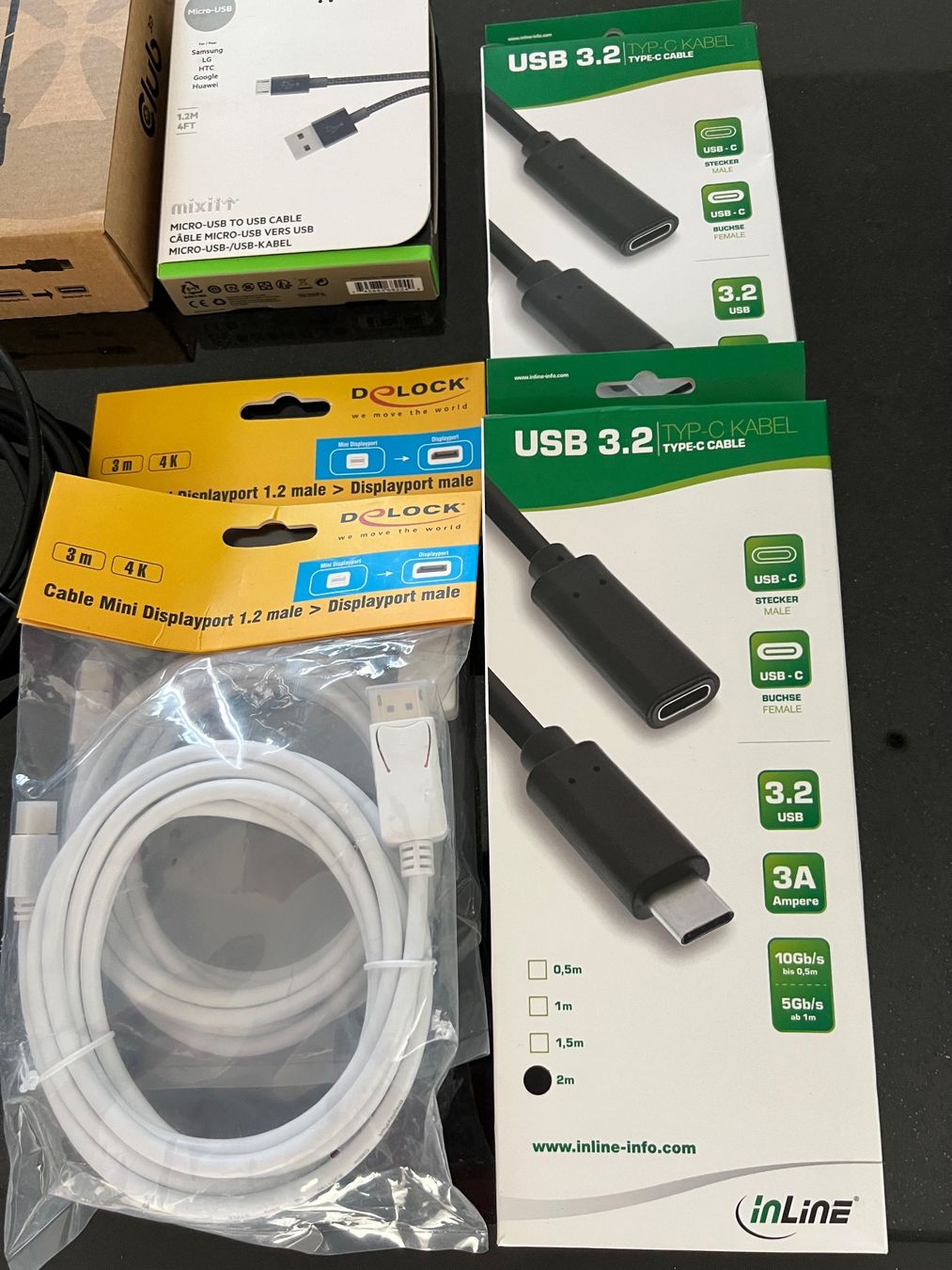 Cavi: Diverse Kabel USB, Display, Micro-USB, HDMI – Nuovo (secondo la descrizione) da Neukirch / Egnach venduto da Taucher68 1